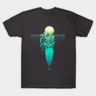 Kraken vs Megalodon Whale T-Shirt